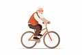 old man riding bicycle vector flat minimalistic isolated illustration Royalty Free Stock Photo