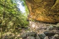 Old mans cave Hocking hill ohio Royalty Free Stock Photo