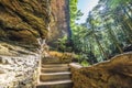 Old mans cave Hocking hill ohio Royalty Free Stock Photo