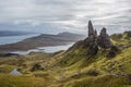 The Old Man of Storr on the Isle of Skye in the Highlands of Scotland Royalty Free Stock Photo