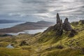 The Old Man of Storr on the Isle of Skye in the Highlands of Scotland Royalty Free Stock Photo