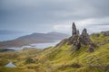 The Old Man of Storr on the Isle of Skye in the Highlands of Scotland Royalty Free Stock Photo