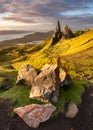 The Old Man of Storr on the Isle of Skye, Scotland, UK. Royalty Free Stock Photo