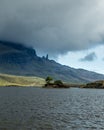 Old Man of Storr from Loch Leathan.