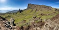 Old Man of Storr rock formation at Isle of Skye, Scotland Royalty Free Stock Photo
