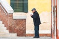Old man in a street in Venice