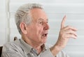 Old man talking Royalty Free Stock Photo