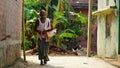 old man in village rural life