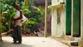 old man in village rural life