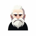 Crisp Graphic Design: Enigmatic Characters With Chef And Beard Royalty Free Stock Photo