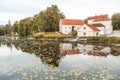 An old manor house Vihula in Estonia, Lahemaa park. Beautiful au Royalty Free Stock Photo