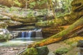 Old mans cave Hocking hill ohio Royalty Free Stock Photo