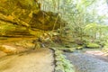 Old mans cave Hocking hill ohio Royalty Free Stock Photo