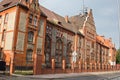 Old mansion in German style with with a tiled roof in Baltiysk, Kaliningrad region