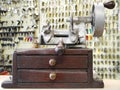 Old manual key duplicating machine Royalty Free Stock Photo