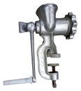 Old manual non-working aluminum meat grinder