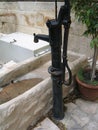 Old manual water pump Royalty Free Stock Photo