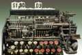 Old 1921  Manufacture by the National cash register compagny of Canada Royalty Free Stock Photo