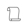 Old manuscripts icon. Element of theatre icon. Thin line icon for website design and development, app development. Premium icon