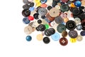 Old many buttons in heap Royalty Free Stock Photo