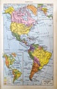 Old Map Of The Americas