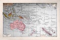 Old Map Of The Oceania