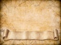 Old map background with blank scroll paper banner Royalty Free Stock Photo