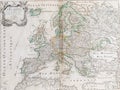 Old map of Europe