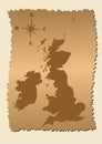 Old map of Great Britain