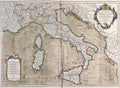 Old map of Italy