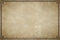 Old map parchment blank Royalty Free Stock Photo