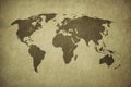 Old map of the world in grunge style. Perfect vintage background Royalty Free Stock Photo