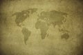 Old map of the world in grunge style. Perfect vintage background Royalty Free Stock Photo