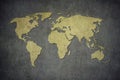 Old map of the world in grunge style. Perfect vintage background Royalty Free Stock Photo