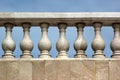 Old marble balustrade Royalty Free Stock Photo