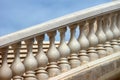 Old marble balustrade and stairs Royalty Free Stock Photo