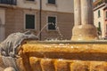 Old marble fountain in Treviso 5 Royalty Free Stock Photo