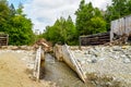 Old Marcy Dam Trial in the High Peaks Wilderness Area of the Adirondack State Park in Upstate New York Royalty Free Stock Photo