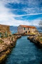 Old marina with lonely House Royalty Free Stock Photo