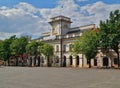 Old market square in Lowicz, Poland