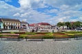 Old market square in Lowicz, Poland