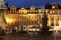 Old Market Square at night. Poznan. Poland