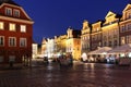 Old Market Square at night. Poznan. Poland Royalty Free Stock Photo