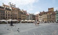 Old market square warsaw poland europe Royalty Free Stock Photo