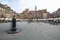 Old market square warsaw poland europe Royalty Free Stock Photo