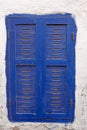 Old maroccan blue window in Essaouria Morocco