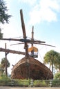 Pirates of the Caribbean ship bow frontal view