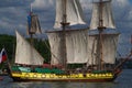 Old masted sailing ship Royalty Free Stock Photo