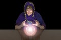 Gypsy Woman, Fortune Teller, Crystal Ball Royalty Free Stock Photo