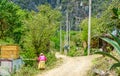 Old Maya woman in village by Oaxaca - Mexico Royalty Free Stock Photo